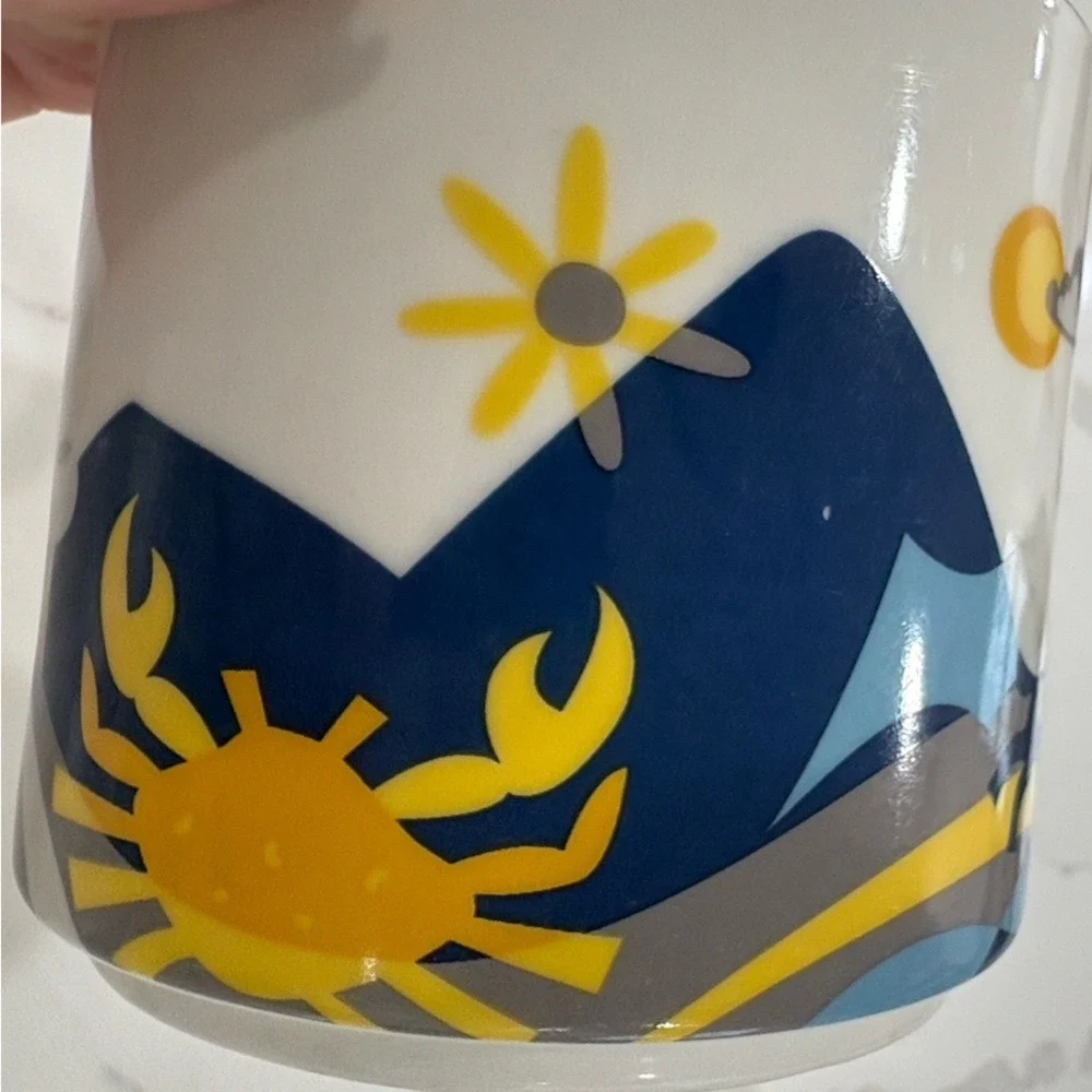Starbucks You Are Here Maryland Mug Yellow Interior 2015‎ Collector Cup